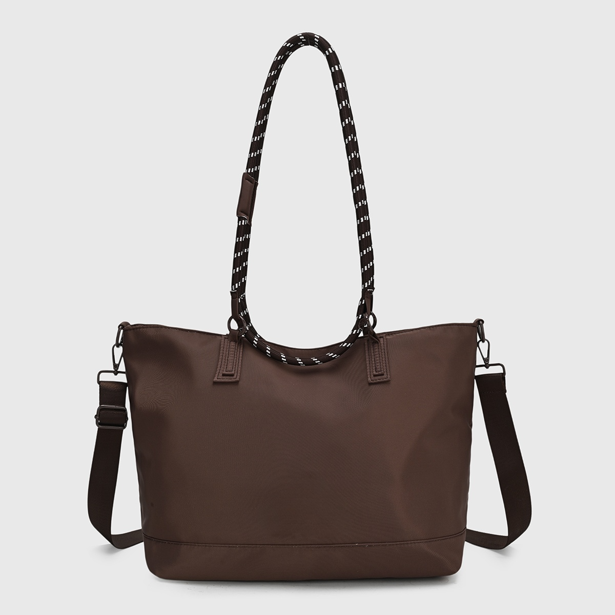#198 Women's new casual fashion zipper large capacity portable shoulder bag