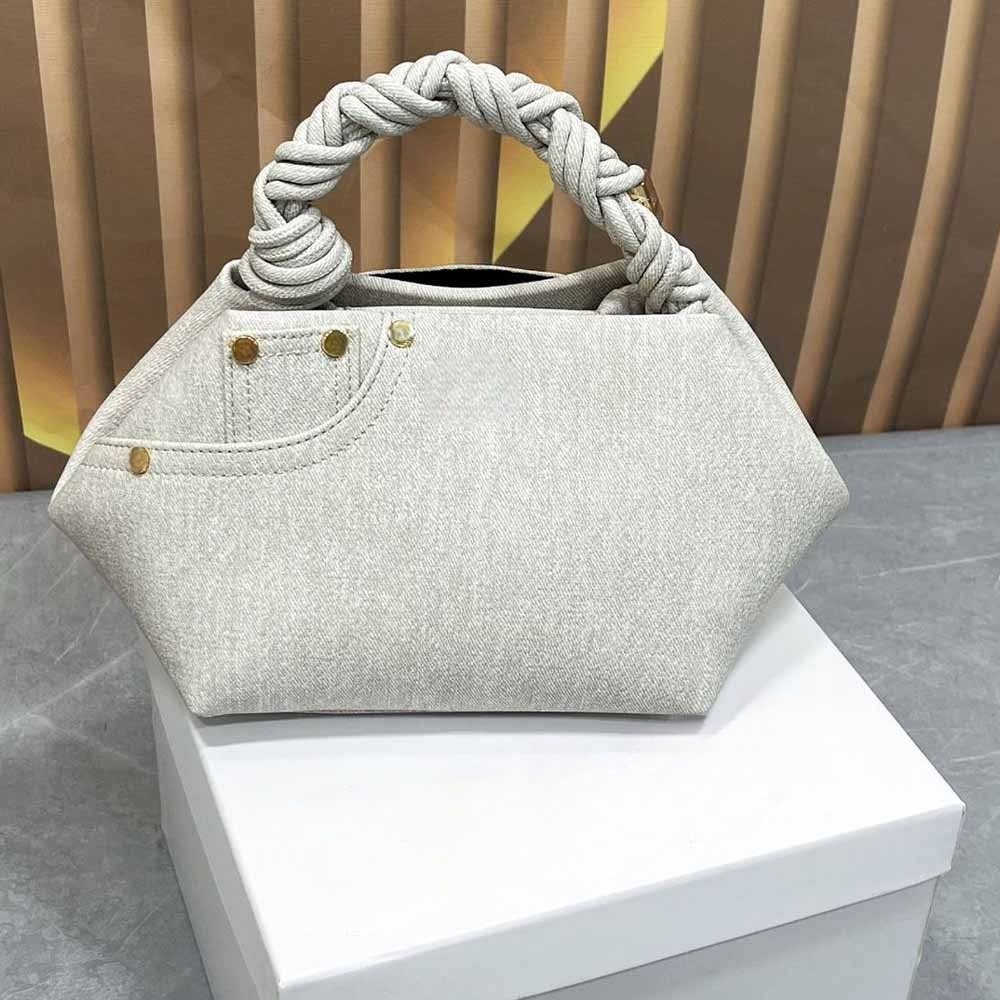 #20 Women's new denim woven hexagonal shoulder bag
