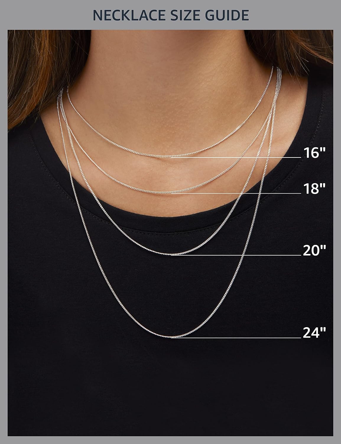 #20 Silver Thin 0.8mm Box Chain Necklace