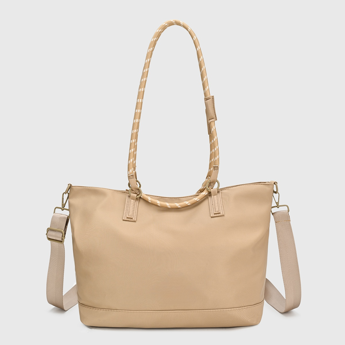 #198 Women's new casual fashion zipper large capacity portable shoulder bag