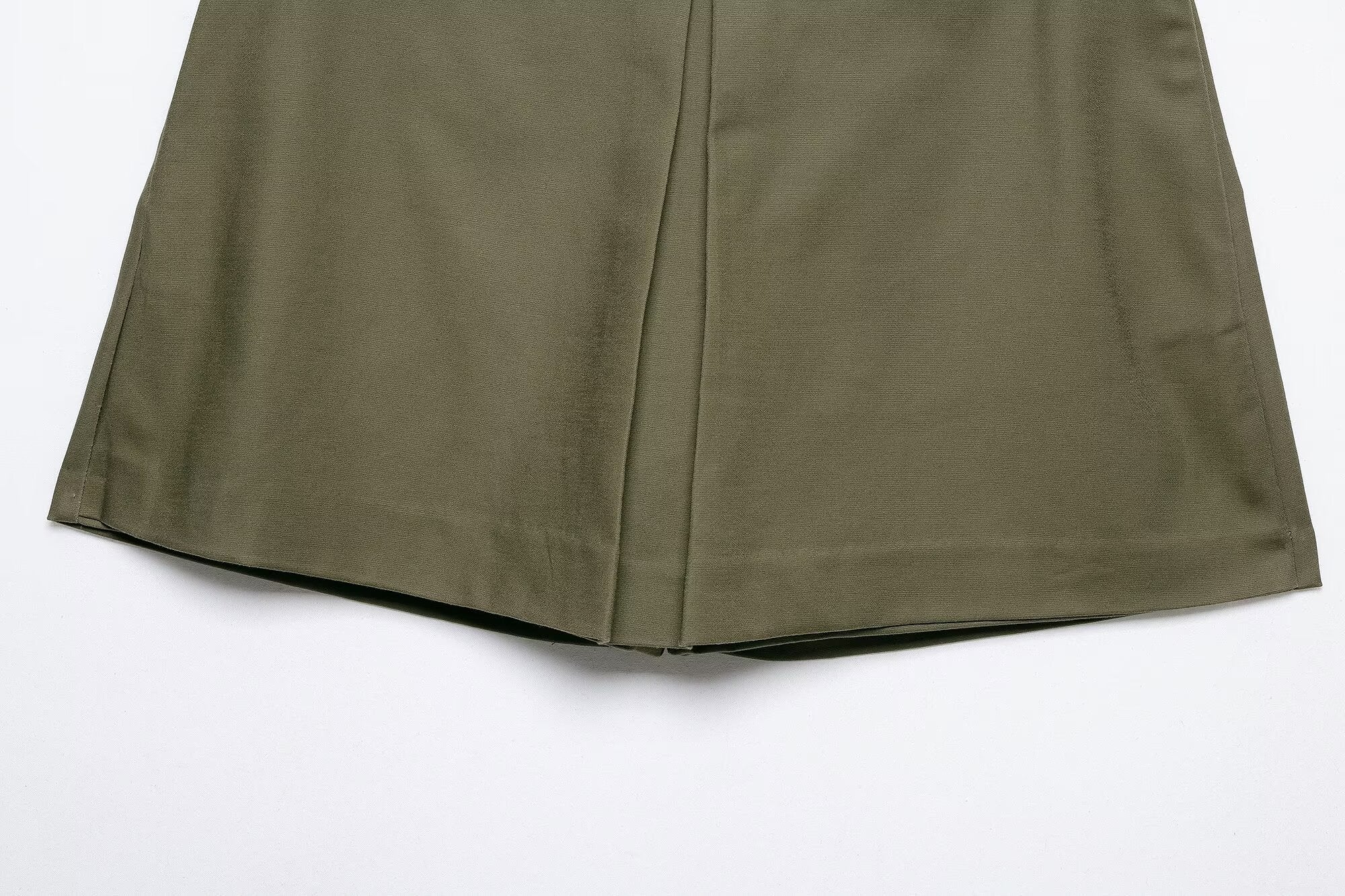 Women's with belt casual pleated culottes